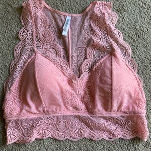 Pink Lace Bralette